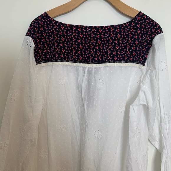 Matilda Jane Snow Globe Boho Peasant Floral Swiss Dot Puffed Blouse XXL - Picture 12 of 14